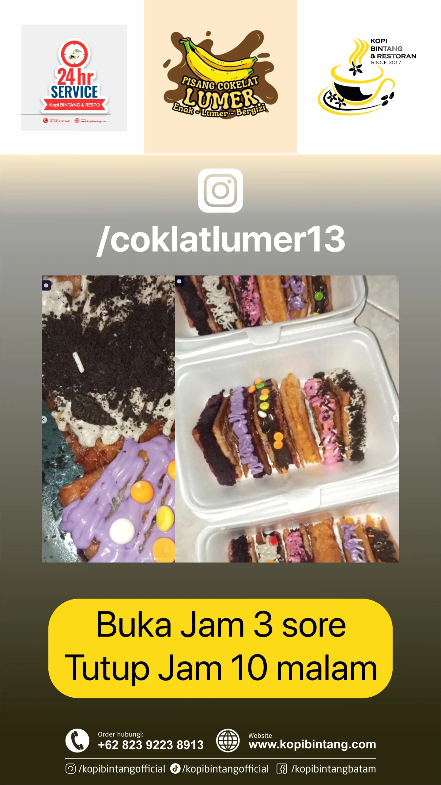 Kopi Bintang Pisang Coklat Lumer scaled